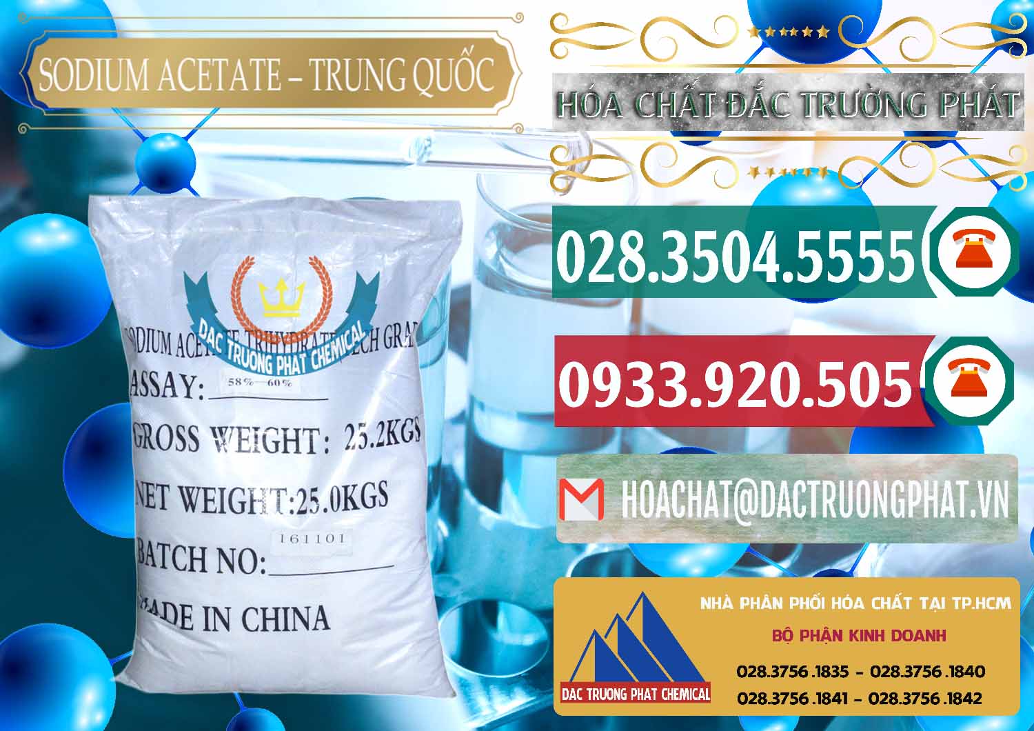 Đơn vị chuyên bán - cung ứng Sodium Acetate - Natri Acetate Trung Quốc China - 0134 - Nhà cung cấp - nhập khẩu hóa chất tại TP.HCM - muabanhoachat.vn