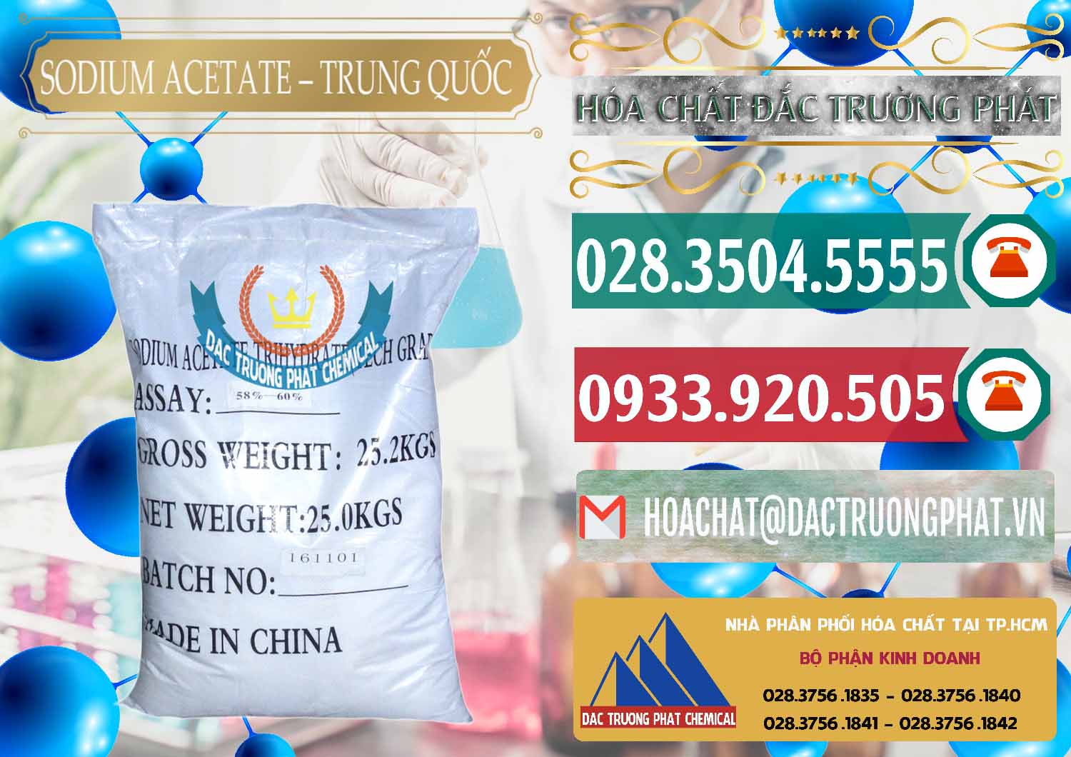 Cty chuyên phân phối _ bán Sodium Acetate - Natri Acetate Trung Quốc China - 0134 - Chuyên phân phối & kinh doanh hóa chất tại TP.HCM - muabanhoachat.vn
