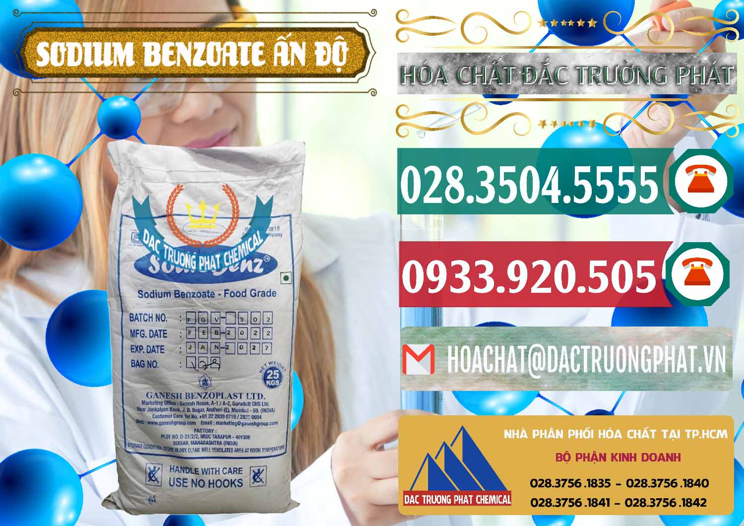 Nơi bán _ cung cấp Sodium Benzoate - Mốc Bột Ấn Độ India - 0361 - Công ty chuyên nhập khẩu - phân phối hóa chất tại TP.HCM - muabanhoachat.vn