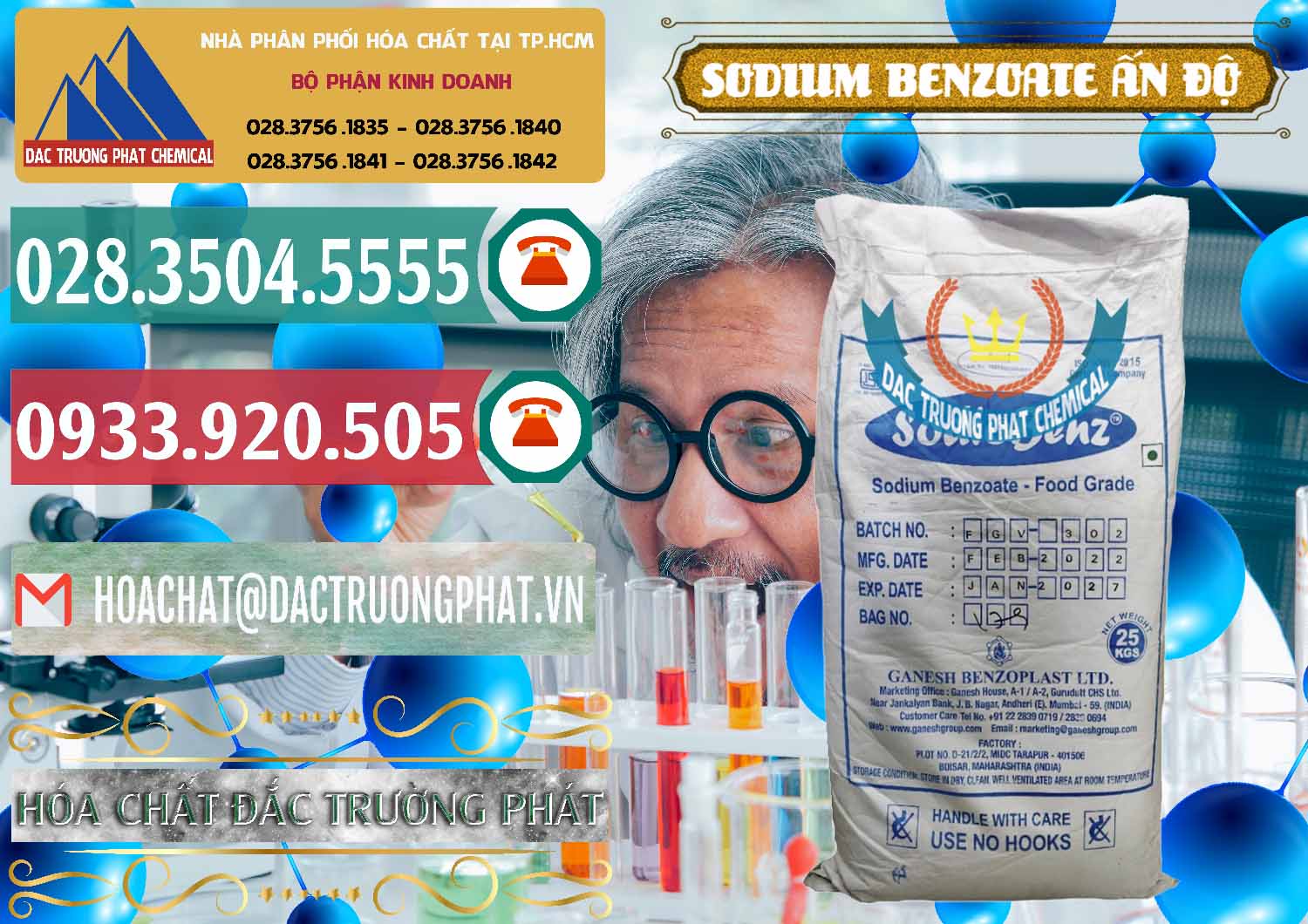 Nơi chuyên bán - phân phối Sodium Benzoate - Mốc Bột Ấn Độ India - 0361 - Nhập khẩu và phân phối hóa chất tại TP.HCM - muabanhoachat.vn
