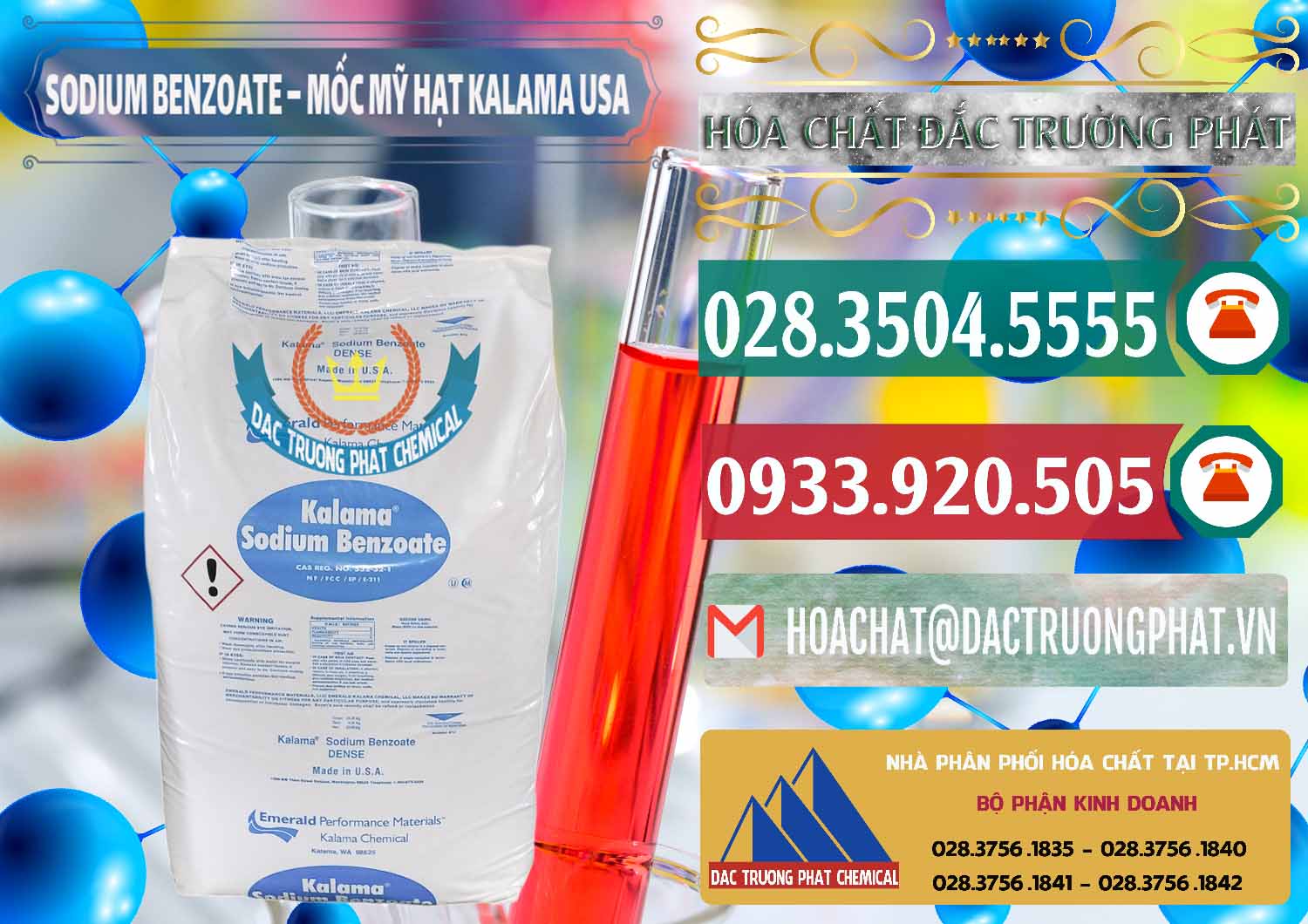 Đơn vị bán ( phân phối ) Sodium Benzoate - Mốc Hạt Kalama Food Grade Mỹ Usa - 0137 - Cty kinh doanh và phân phối hóa chất tại TP.HCM - muabanhoachat.vn