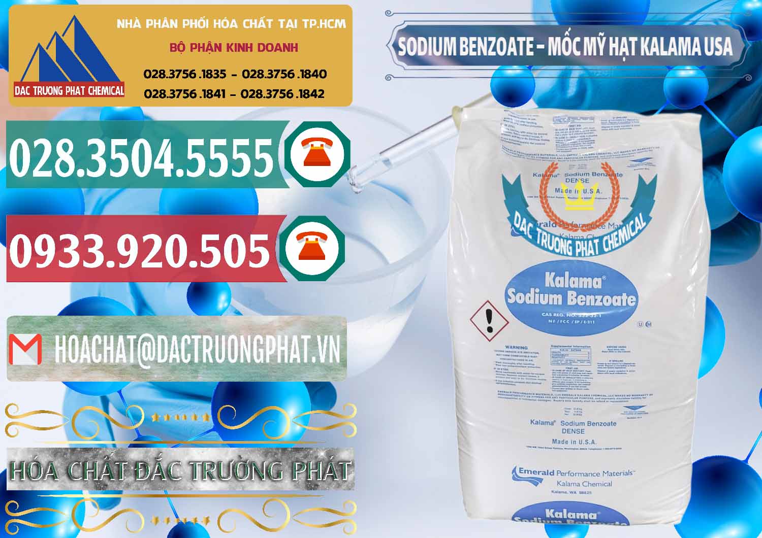 Cty nhập khẩu và bán Sodium Benzoate - Mốc Hạt Kalama Food Grade Mỹ Usa - 0137 - Cung cấp & kinh doanh hóa chất tại TP.HCM - muabanhoachat.vn