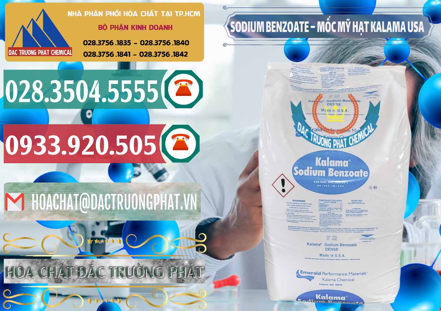 Nơi bán œ kinh doanh Natri Benzoate Dạng Hạt Þ Chất bảo quản Natri Benzoat Kalama Food Mỹ Công ty cung cấp ( bán ) Sodium Benzoate - Mốc Hạt Kalama Food Grade Mỹ Usa - 0137 - Công ty chuyên cung cấp & nhập khẩu hóa chất tại TP.HCM - muabanhoachat.vn