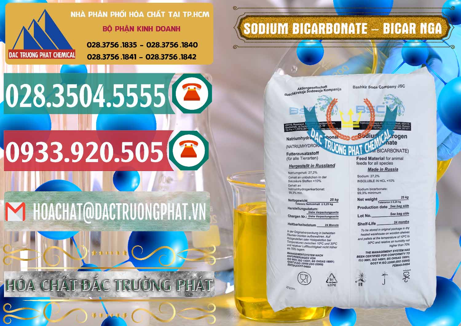 Nơi chuyên phân phối - bán Sodium Bicarbonate – Bicar NaHCO3 Nga Russia - 0425 - Chuyên cung cấp ( phân phối ) hóa chất tại TP.HCM - muabanhoachat.vn