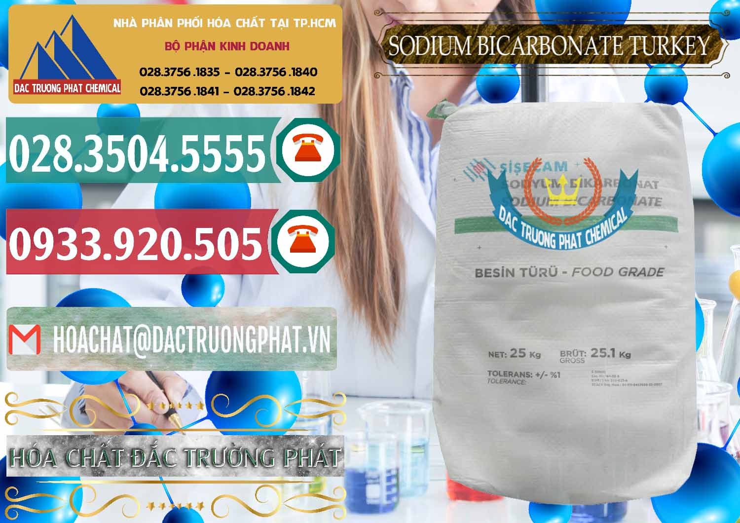 Nơi nhập khẩu ( bán ) Sodium Bicarbonate – Bicar NaHCO3 Food Grade Thổ Nhĩ Kỳ Turkey - 0219 - Đơn vị phân phối và bán hóa chất tại TP.HCM - muabanhoachat.vn