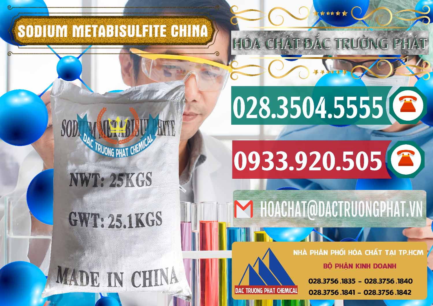 Cty chuyên nhập khẩu _ bán Sodium Metabisulfite - NA2S2O5 Trung Quốc China - 0484 - Công ty cung cấp và nhập khẩu hóa chất tại TP.HCM - muabanhoachat.vn