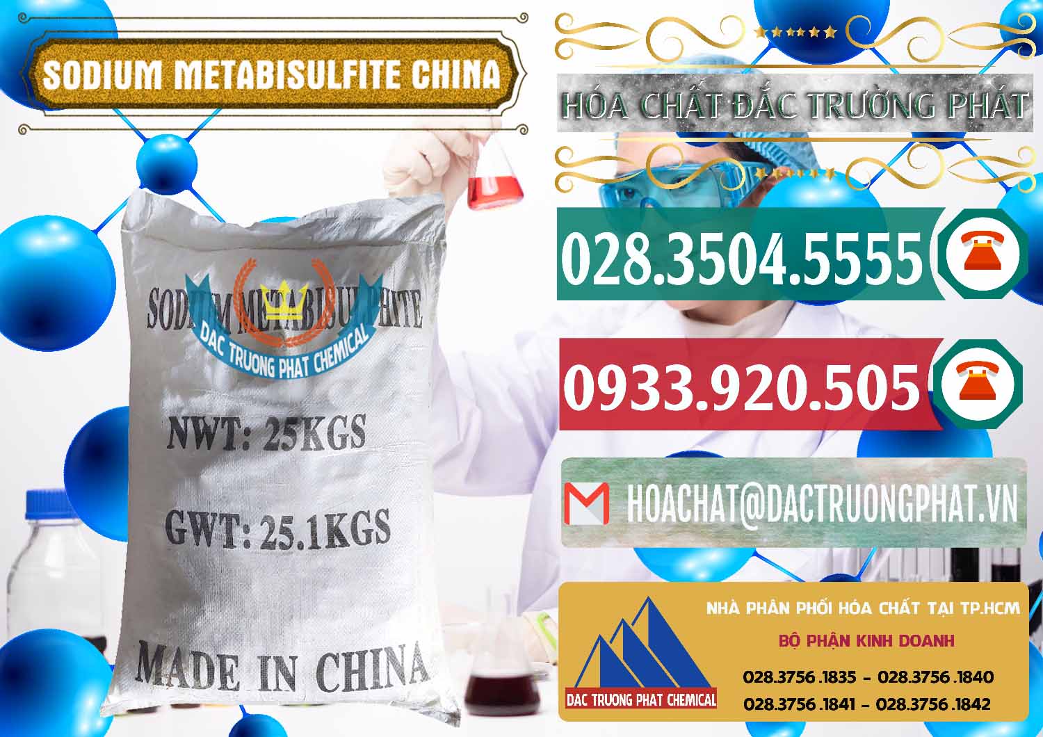 Cty bán - cung cấp Sodium Metabisulfite - NA2S2O5 Trung Quốc China - 0484 - Đơn vị chuyên nhập khẩu & phân phối hóa chất tại TP.HCM - muabanhoachat.vn