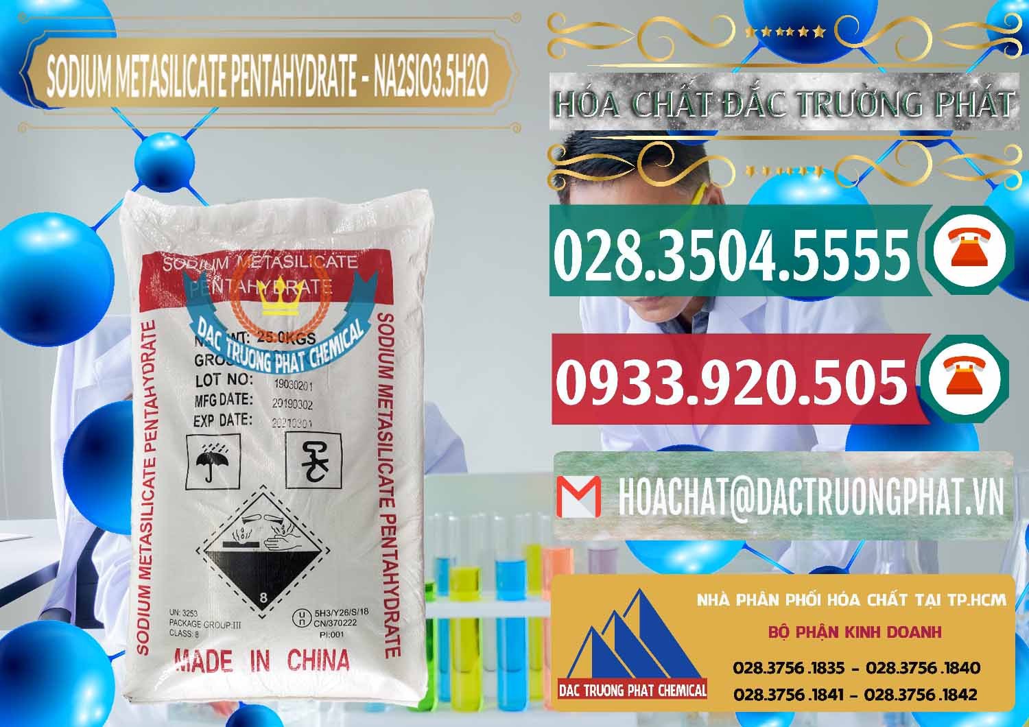 Chuyên kinh doanh - bán Sodium Metasilicate Pentahydrate – Silicate Bột Trung Quốc China - 0147 - Công ty chuyên nhập khẩu & phân phối hóa chất tại TP.HCM - muabanhoachat.vn