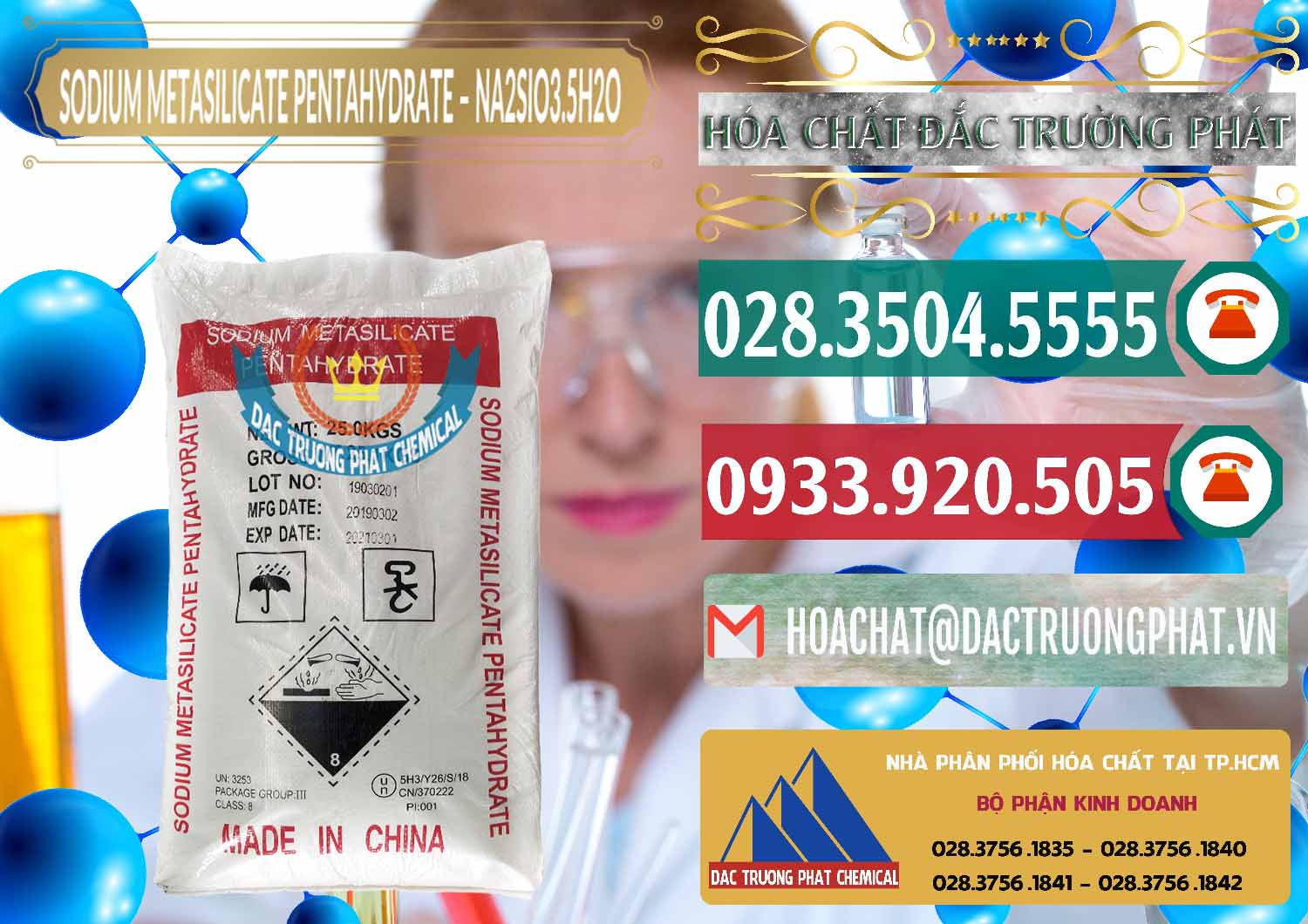 Chuyên kinh doanh ( bán ) Sodium Metasilicate Pentahydrate – Silicate Bột Trung Quốc China - 0147 - Cty kinh doanh & cung cấp hóa chất tại TP.HCM - muabanhoachat.vn