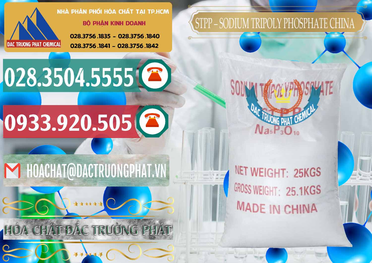 Nơi chuyên cung cấp và bán Sodium Tripoly Phosphate - STPP 96% Chữ Đỏ Trung Quốc China - 0155 - Nơi phân phối và kinh doanh hóa chất tại TP.HCM - muabanhoachat.vn