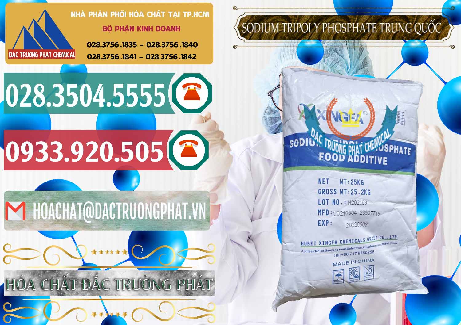 Chuyên nhập khẩu - bán Sodium Tripoly Phosphate - STPP 96% Xingfa Trung Quốc China - 0433 - Đơn vị chuyên cung cấp & nhập khẩu hóa chất tại TP.HCM - muabanhoachat.vn