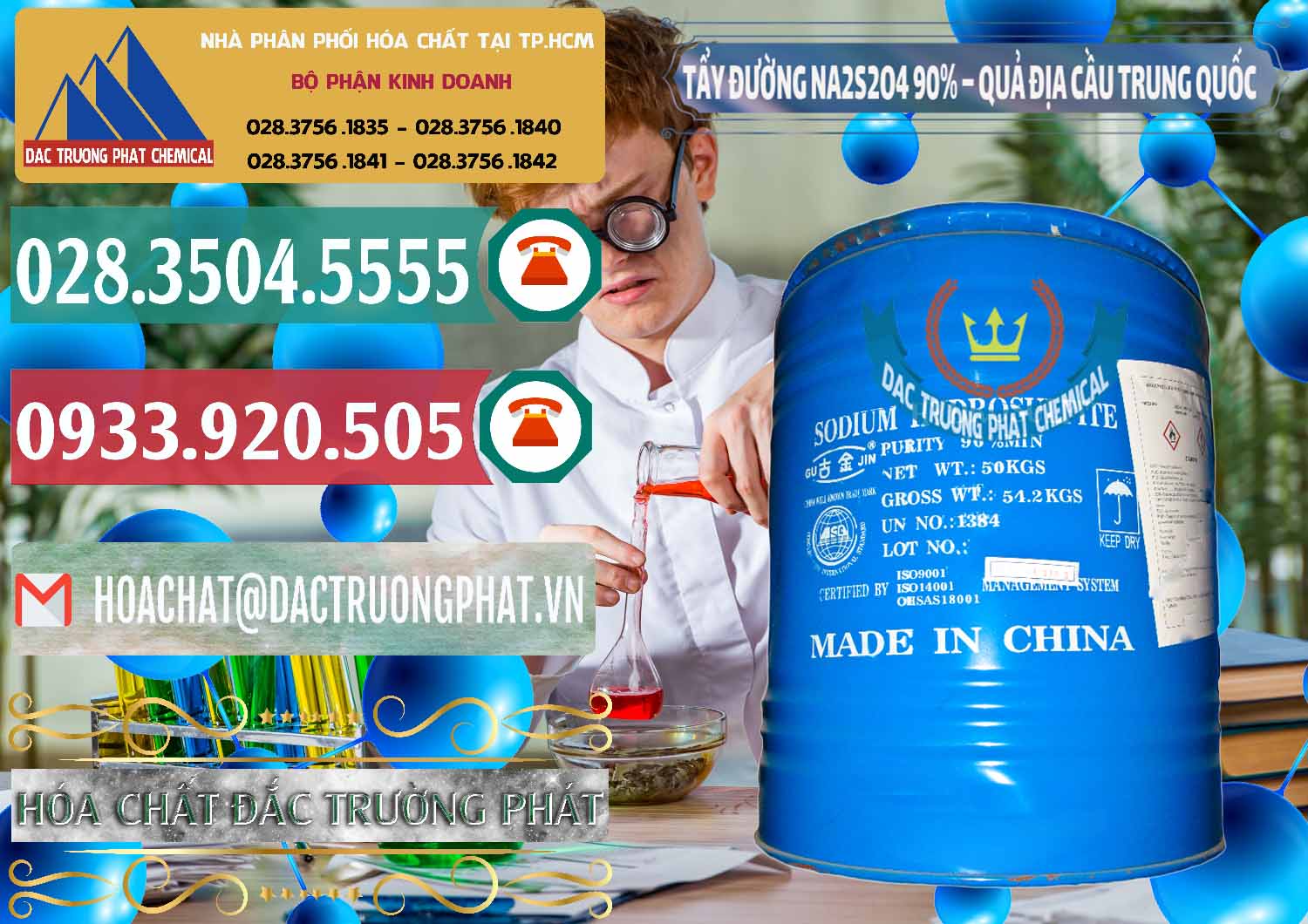 Công ty bán và cung cấp Tẩy Đường - NA2S2O4 Logo Quả Địa Cầu Trung Quốc China - 0159 - Nơi chuyên cung cấp _ bán hóa chất tại TP.HCM - muabanhoachat.vn