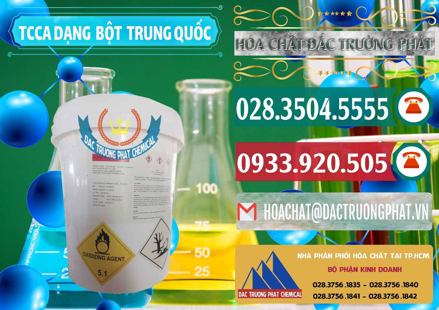 Cty bán - cung ứng TCCA - Acid Trichloroisocyanuric Dạng Bột Thùng 20kg Trung Quốc China - 0386 - Nơi phân phối - cung cấp hóa chất tại TP.HCM - muabanhoachat.vn
