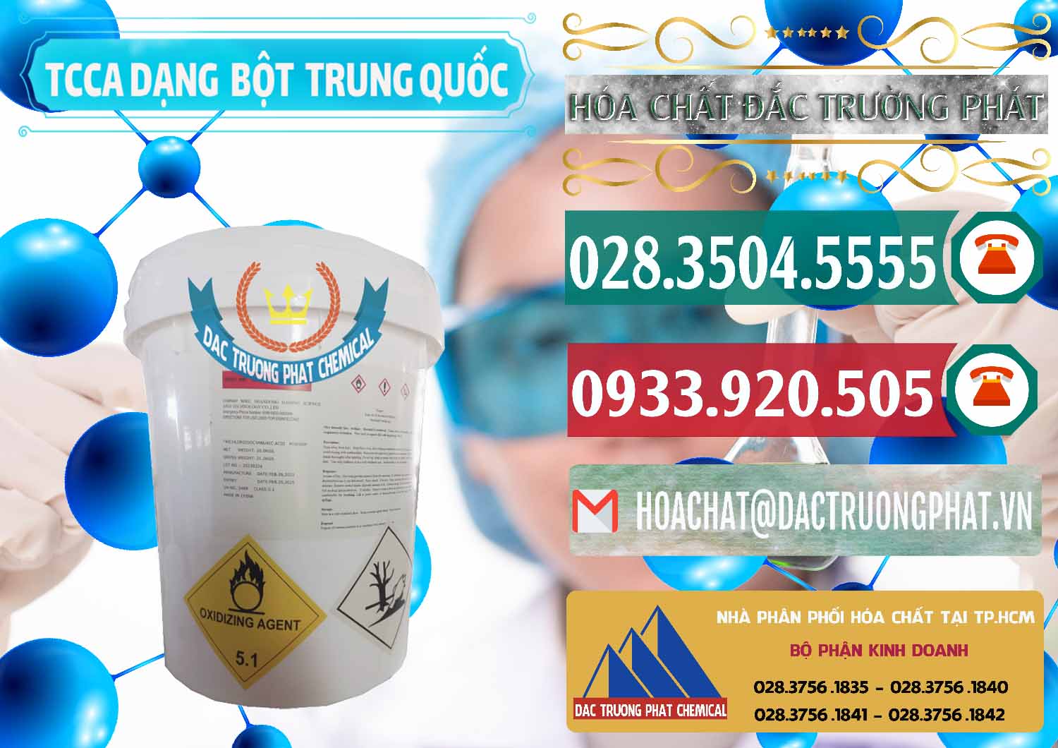 Công ty bán - phân phối TCCA - Acid Trichloroisocyanuric Dạng Bột Thùng 20kg Trung Quốc China - 0386 - Cty phân phối ( bán ) hóa chất tại TP.HCM - muabanhoachat.vn