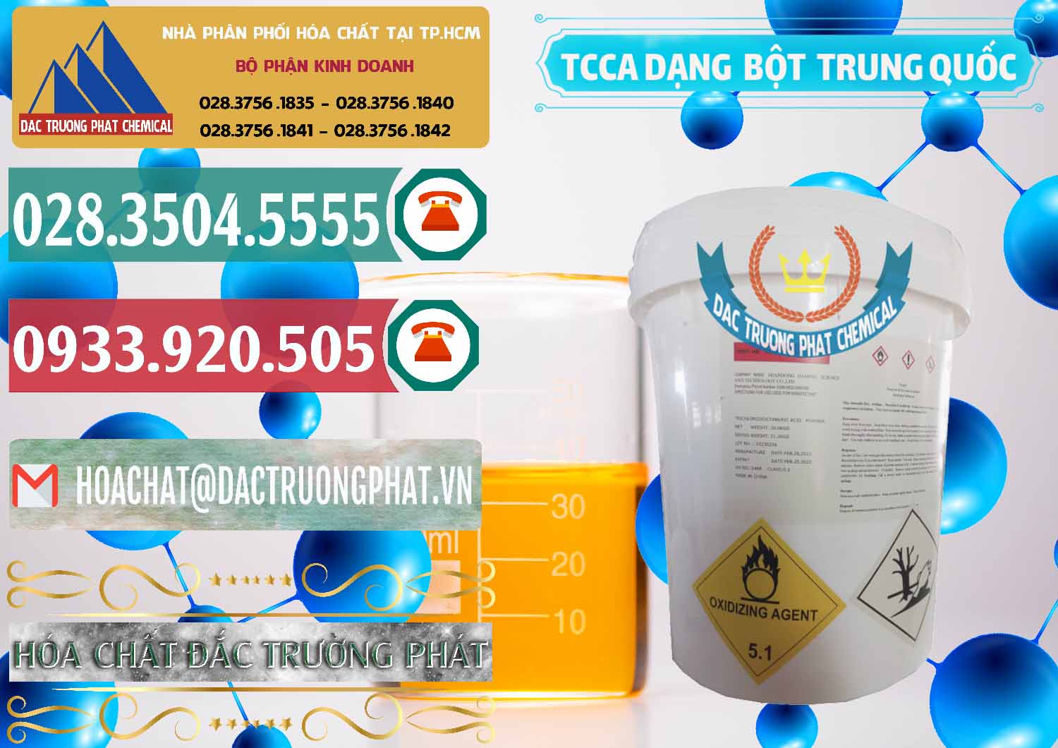 Công ty bán và cung ứng TCCA - Acid Trichloroisocyanuric Dạng Bột Thùng 20kg Trung Quốc China - 0386 - Nhà phân phối và bán hóa chất tại TP.HCM - muabanhoachat.vn