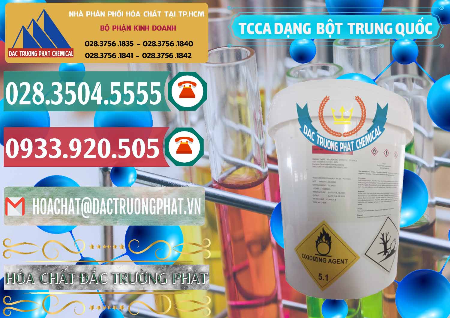 Nhà phân phối & bán TCCA - Acid Trichloroisocyanuric Dạng Bột Thùng 20kg Trung Quốc China - 0386 - Nơi chuyên nhập khẩu _ cung cấp hóa chất tại TP.HCM - muabanhoachat.vn