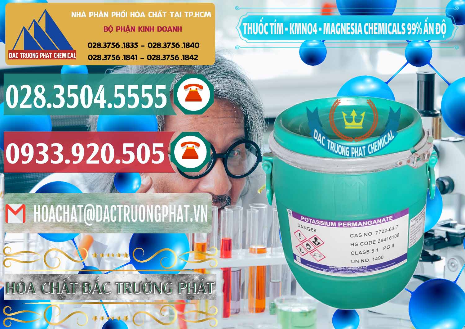 Nơi chuyên phân phối & bán Thuốc Tím - KMNO4 Magnesia Chemicals 99% Ấn Độ India - 0251 - Đơn vị kinh doanh _ cung cấp hóa chất tại TP.HCM - muabanhoachat.vn