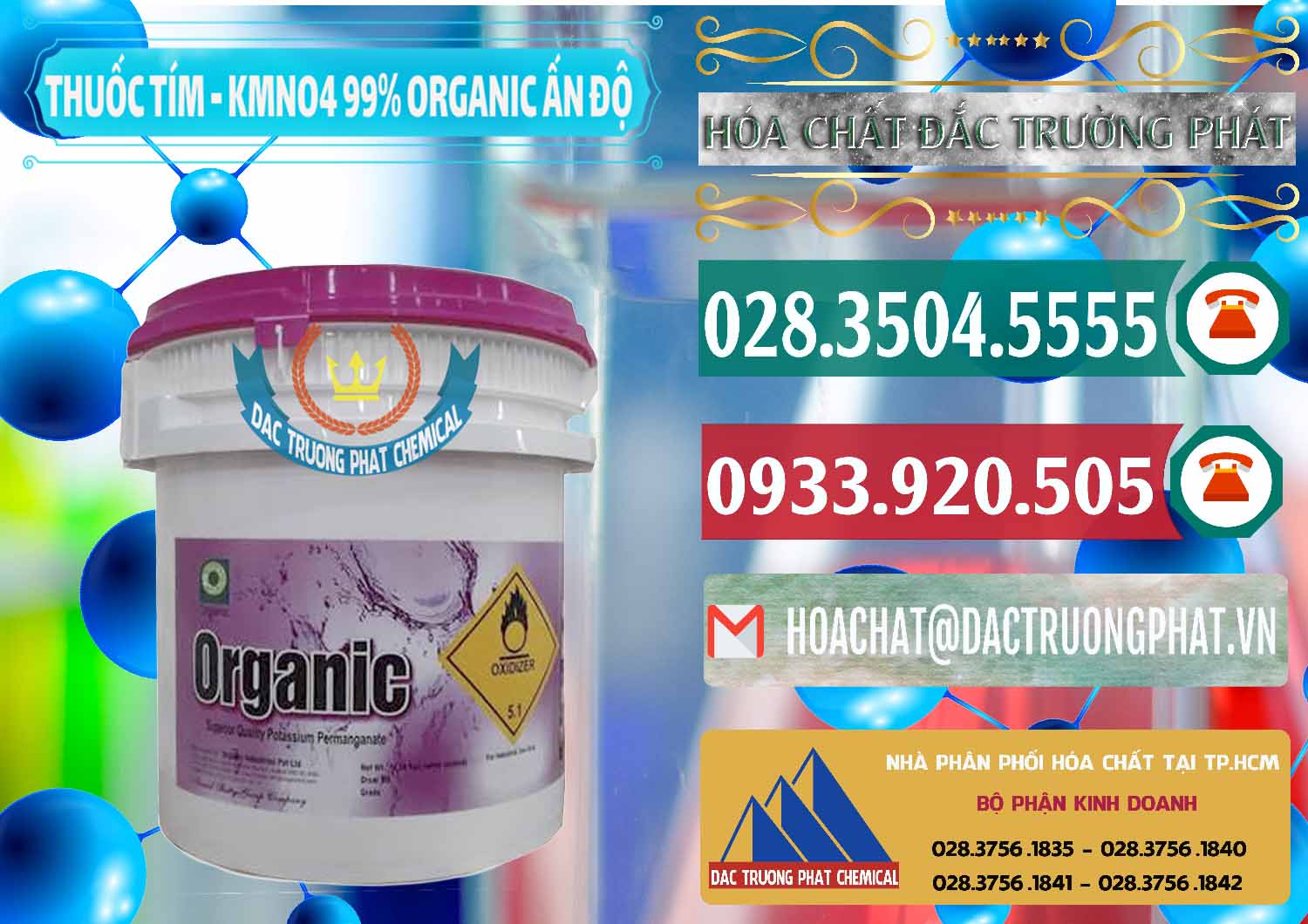Công ty chuyên nhập khẩu - bán Thuốc Tím - KMNO4 99% Organic Ấn Độ India - 0216 - Đơn vị chuyên cung ứng & phân phối hóa chất tại TP.HCM - muabanhoachat.vn