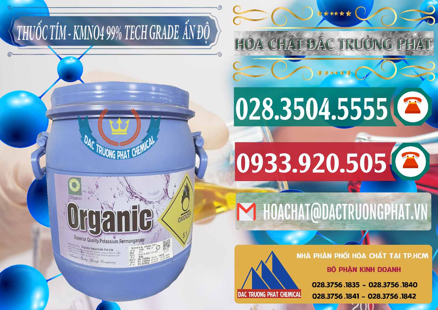 Công ty phân phối & bán Thuốc Tím - KMNO4 99% Organic Group Ấn Độ India - 0250 - Cty phân phối _ cung cấp hóa chất tại TP.HCM - muabanhoachat.vn