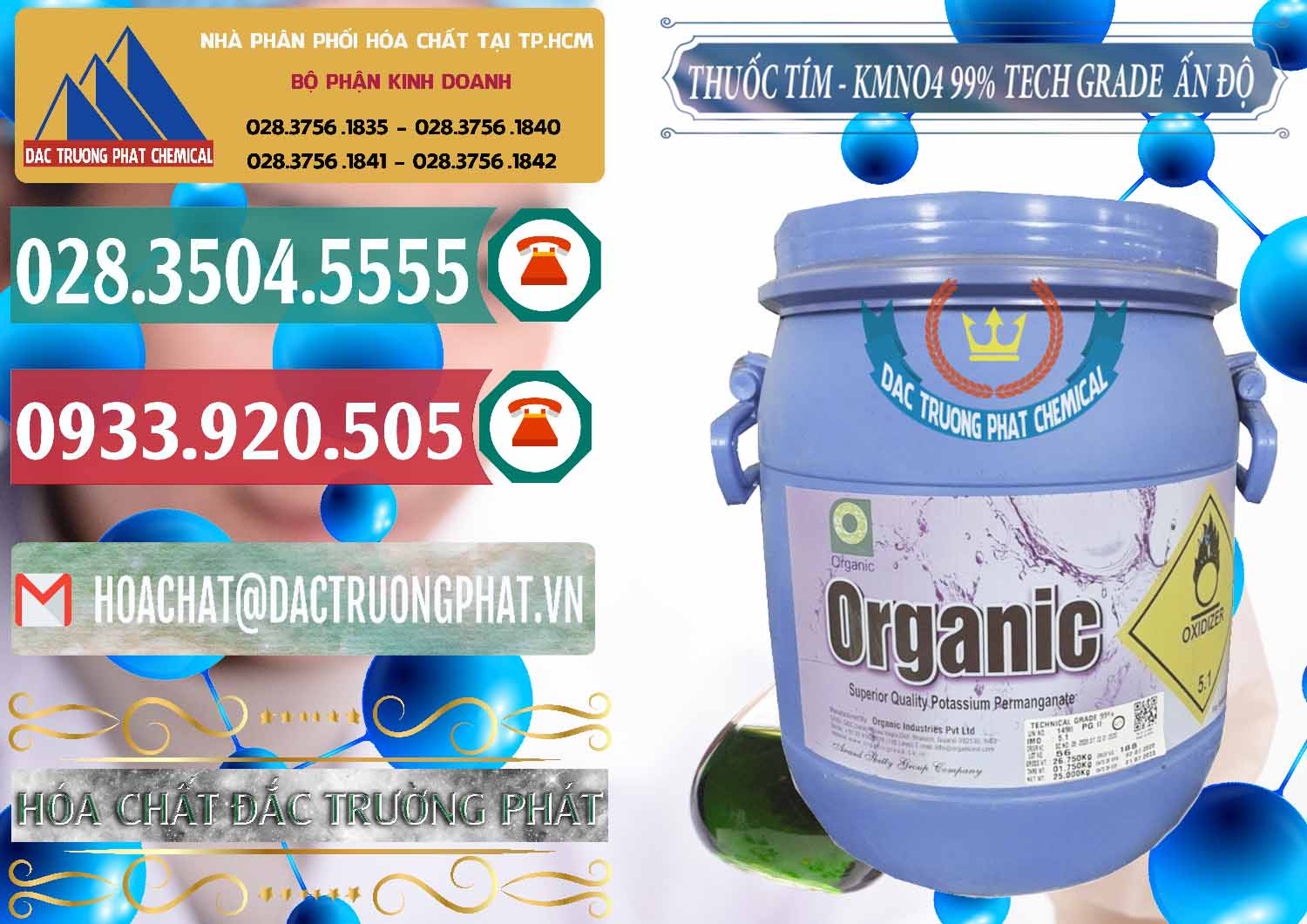 Nơi chuyên phân phối ( bán ) Thuốc Tím - KMNO4 99% Organic Group Ấn Độ India - 0250 - Cung cấp & phân phối hóa chất tại TP.HCM - muabanhoachat.vn