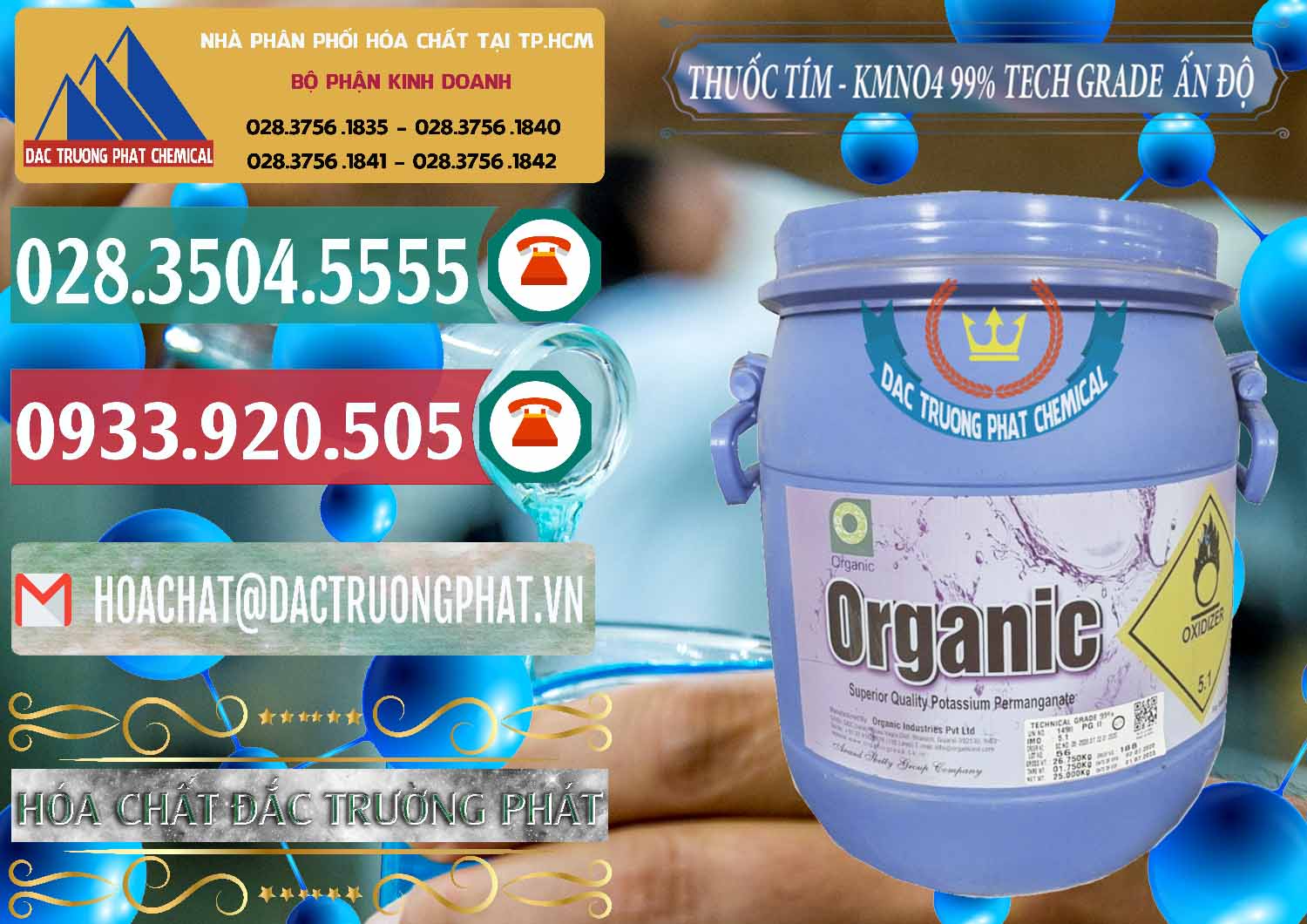 Nơi chuyên kinh doanh & bán Thuốc Tím - KMNO4 99% Organic Group Ấn Độ India - 0250 - Cty chuyên bán & cung cấp hóa chất tại TP.HCM - muabanhoachat.vn