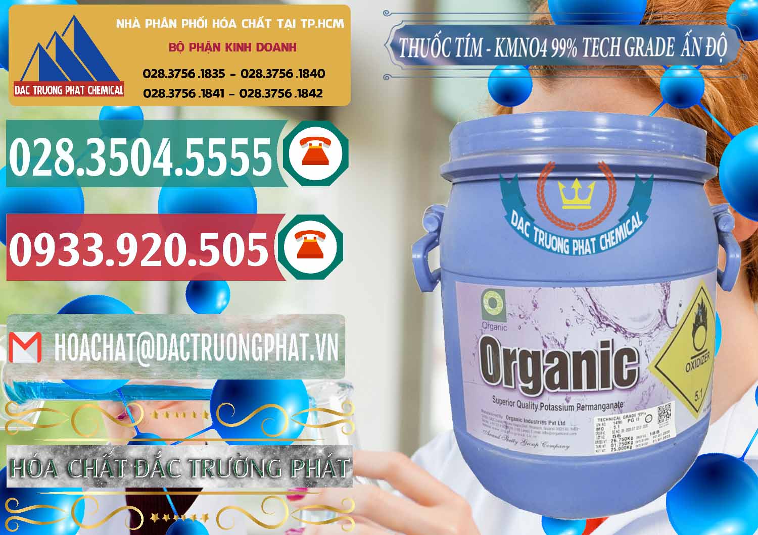 Bán - phân phối Thuốc Tím - KMNO4 99% Organic Group Ấn Độ India - 0250 - Chuyên phân phối và cung ứng hóa chất tại TP.HCM - muabanhoachat.vn