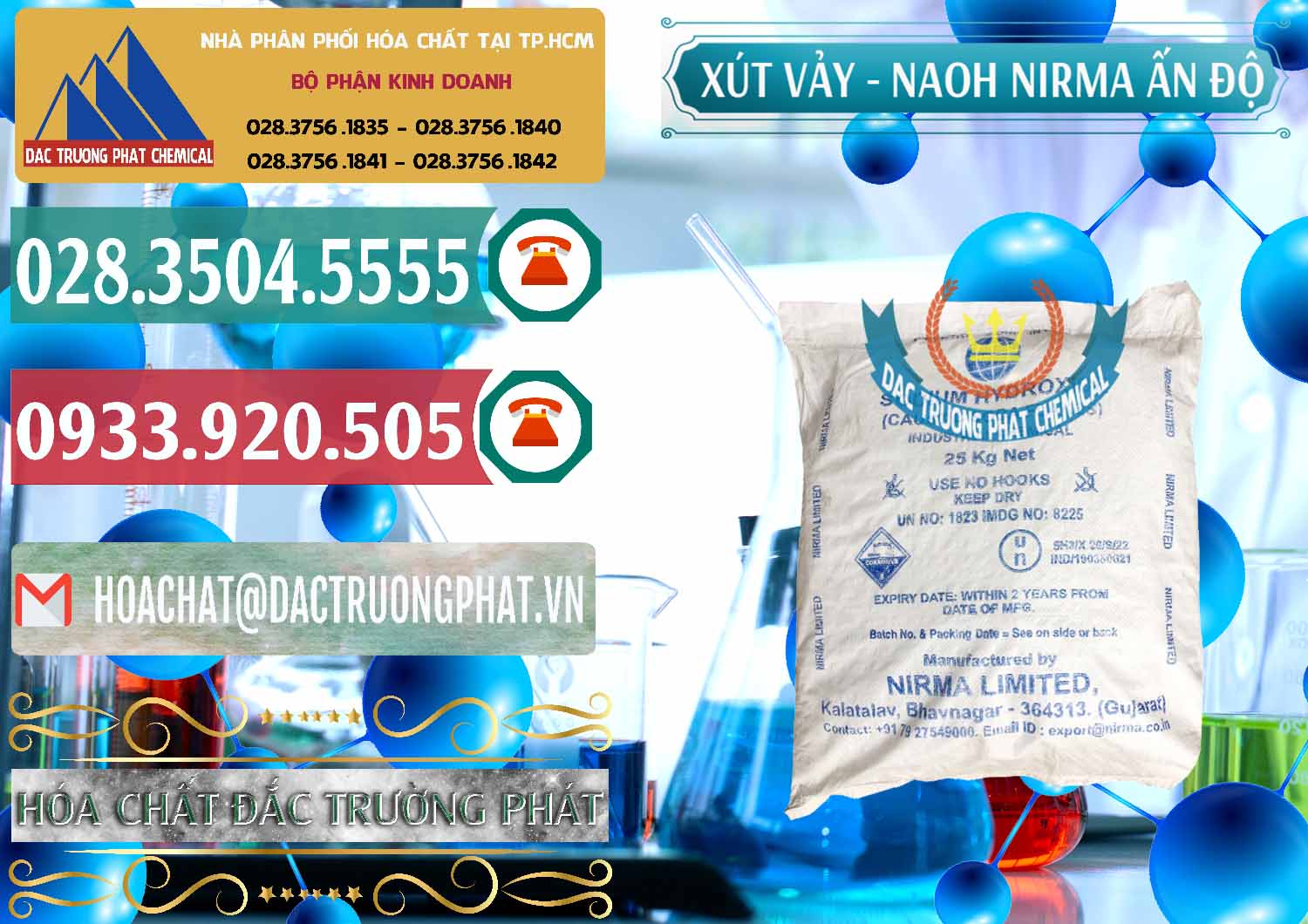 Cty nhập khẩu ( bán ) Xút Vảy - NaOH Vảy Nirma Ấn Độ India - 0371 - Công ty chuyên phân phối _ cung ứng hóa chất tại TP.HCM - muabanhoachat.vn