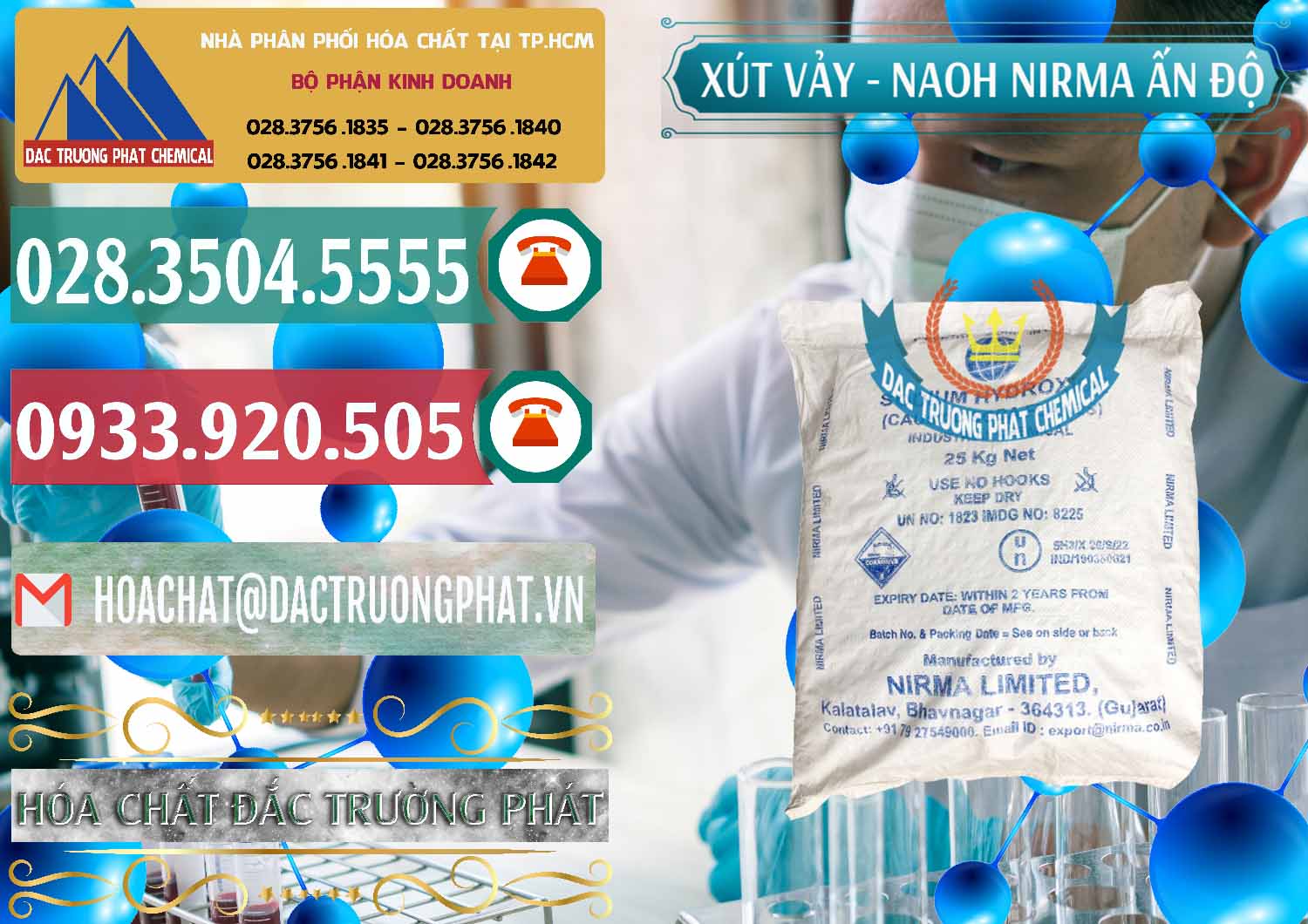 Nhà cung cấp - bán Xút Vảy - NaOH Vảy Nirma Ấn Độ India - 0371 - Chuyên cung cấp & nhập khẩu hóa chất tại TP.HCM - muabanhoachat.vn
