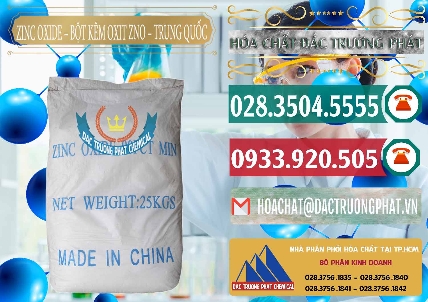 Đơn vị chuyên bán - cung cấp Zinc Oxide - Bột Kẽm Oxit ZNO Trung Quốc China - 0182 - Công ty phân phối ( bán ) hóa chất tại TP.HCM - muabanhoachat.vn
