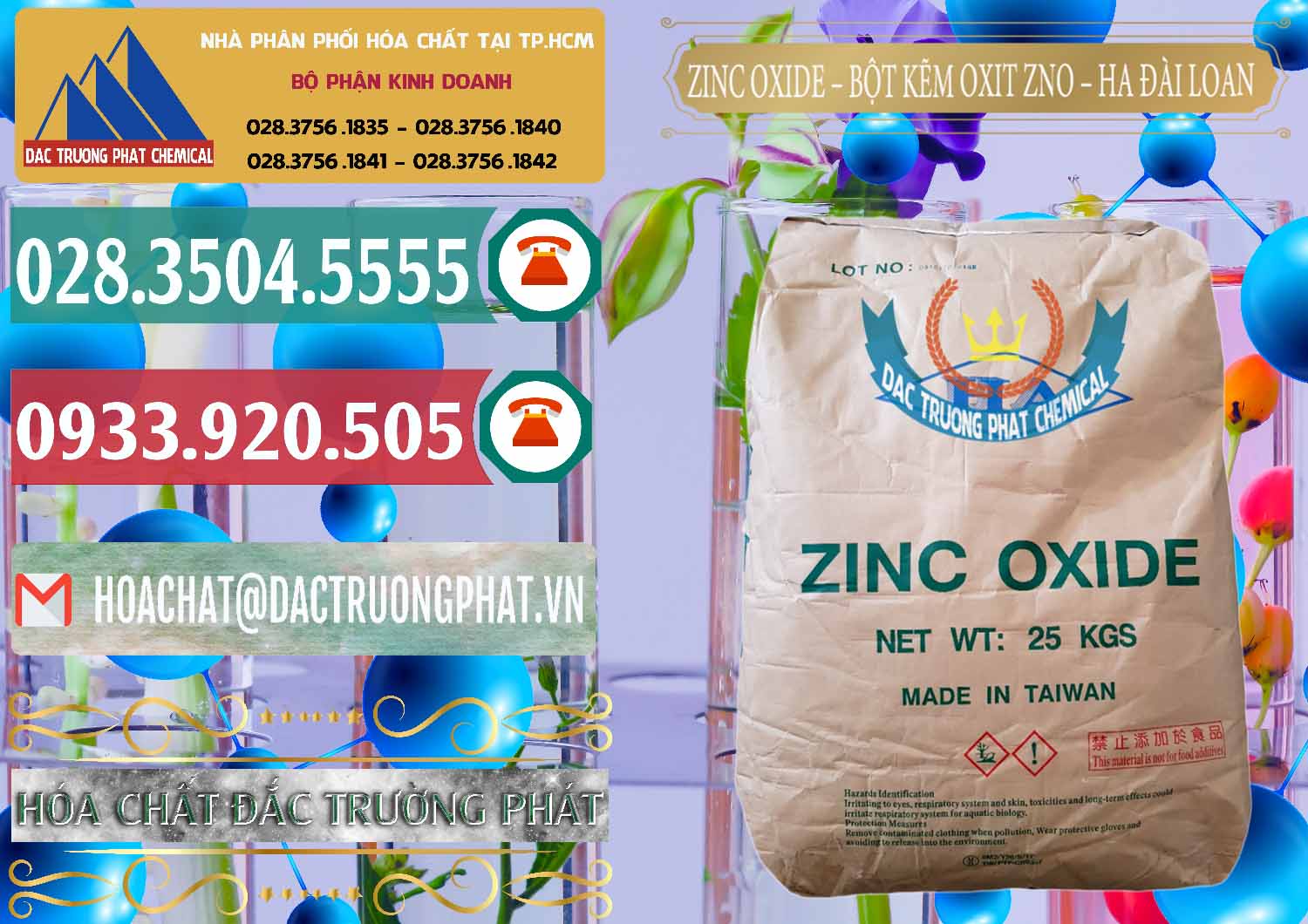 Đơn vị cung ứng ( bán ) Zinc Oxide - Bột Kẽm Oxit ZNO HA Đài Loan Taiwan - 0180 - Phân phối & kinh doanh hóa chất tại TP.HCM - muabanhoachat.vn