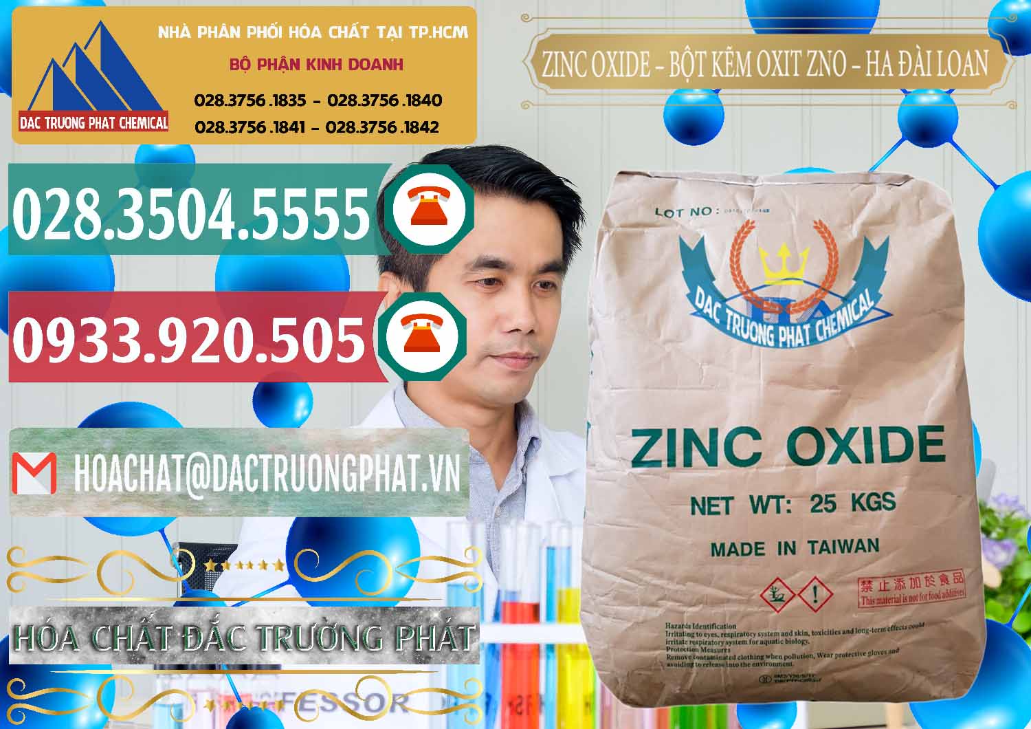 Đơn vị phân phối - bán Zinc Oxide - Bột Kẽm Oxit ZNO HA Đài Loan Taiwan - 0180 - Đơn vị phân phối & cung cấp hóa chất tại TP.HCM - muabanhoachat.vn