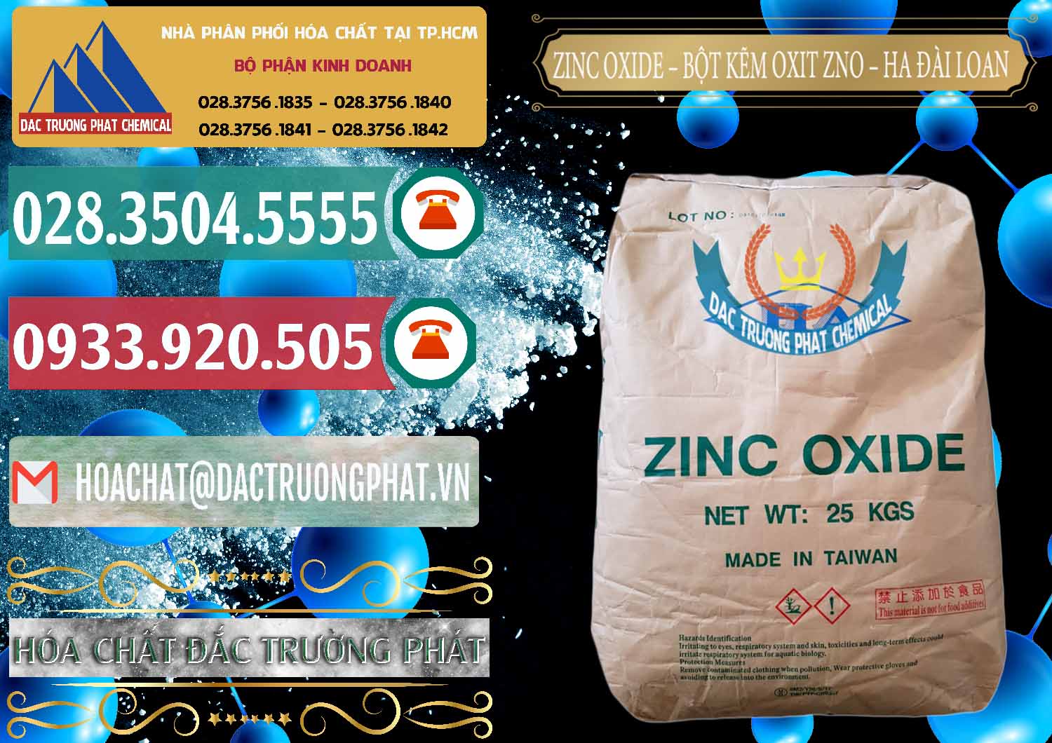 Nơi chuyên bán ( phân phối ) Zinc Oxide - Bột Kẽm Oxit ZNO HA Đài Loan Taiwan - 0180 - Nơi chuyên phân phối - bán hóa chất tại TP.HCM - muabanhoachat.vn
