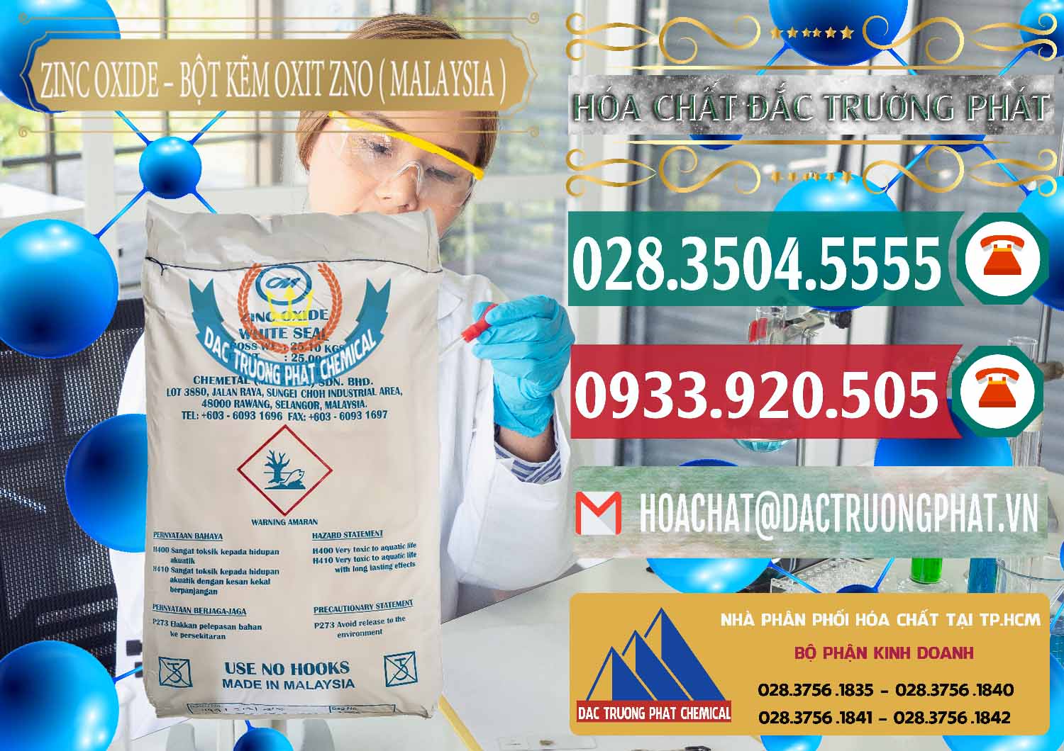 Nhà nhập khẩu và bán Zinc Oxide - Bột Kẽm Oxit ZNO Malaysia - 0179 - Cung cấp ( kinh doanh ) hóa chất tại TP.HCM - muabanhoachat.vn