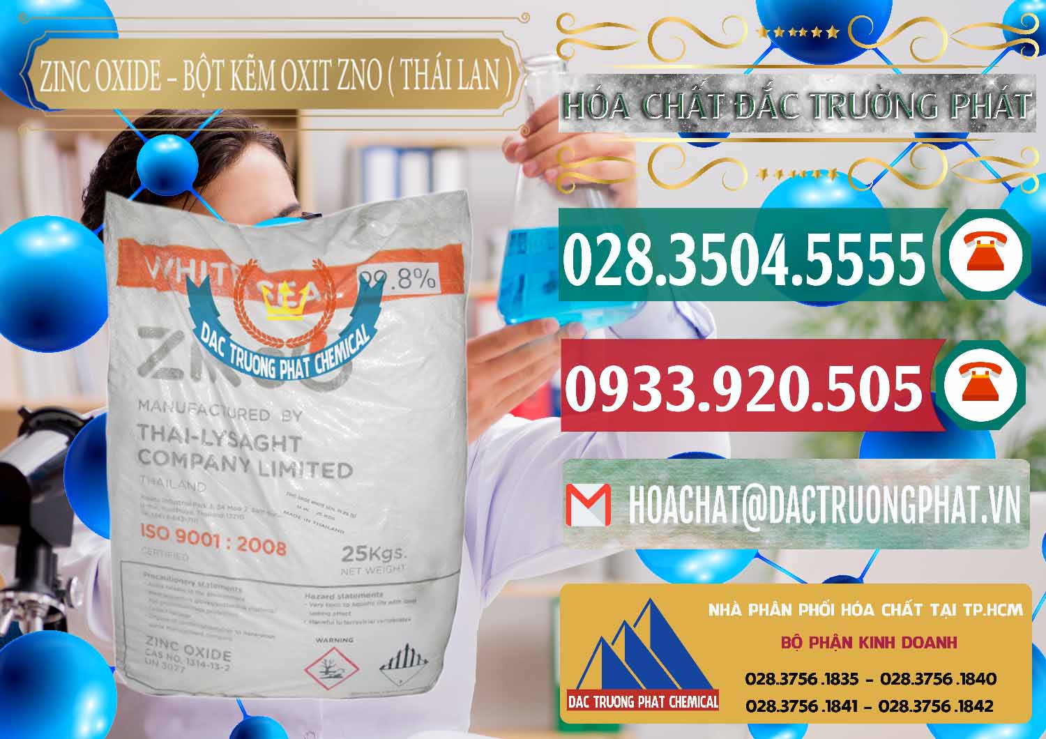Nơi kinh doanh ( bán ) Zinc Oxide - Bột Kẽm Oxit ZNO Thái Lan Thailand - 0181 - Cty cung cấp _ phân phối hóa chất tại TP.HCM - muabanhoachat.vn