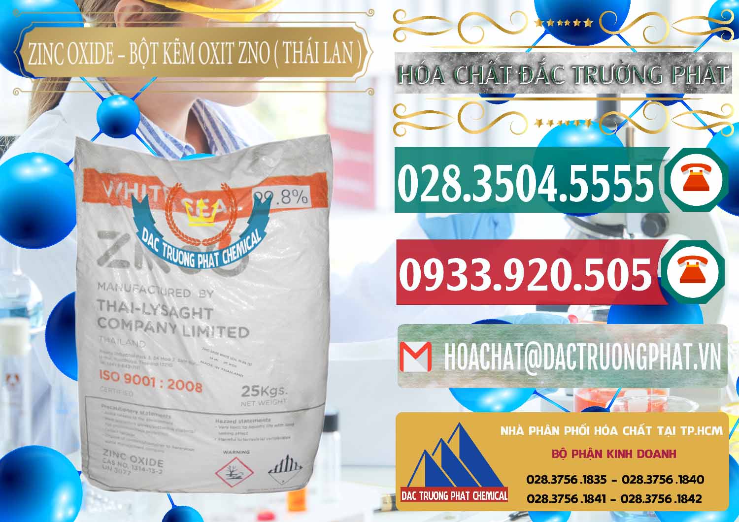 Cty chuyên phân phối ( bán ) Zinc Oxide - Bột Kẽm Oxit ZNO Thái Lan Thailand - 0181 - Bán ( phân phối ) hóa chất tại TP.HCM - muabanhoachat.vn