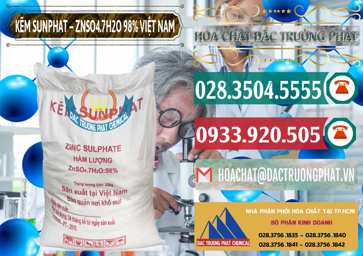 Nhà phân phối & bán Kẽm Sunfat – ZNSO4.7H2O Việt Nam - 0189 - Cty kinh doanh & phân phối hóa chất tại TP.HCM - muabanhoachat.vn