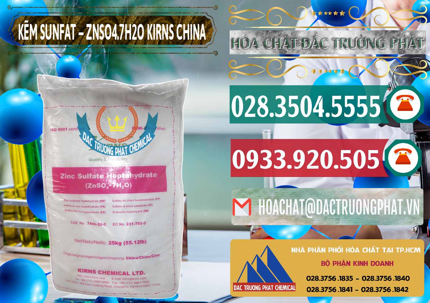Công ty bán & cung cấp Kẽm Sunfat – ZNSO4.7H2O Kirns Trung Quốc China - 0089 - Công ty chuyên kinh doanh - phân phối hóa chất tại TP.HCM - muabanhoachat.vn