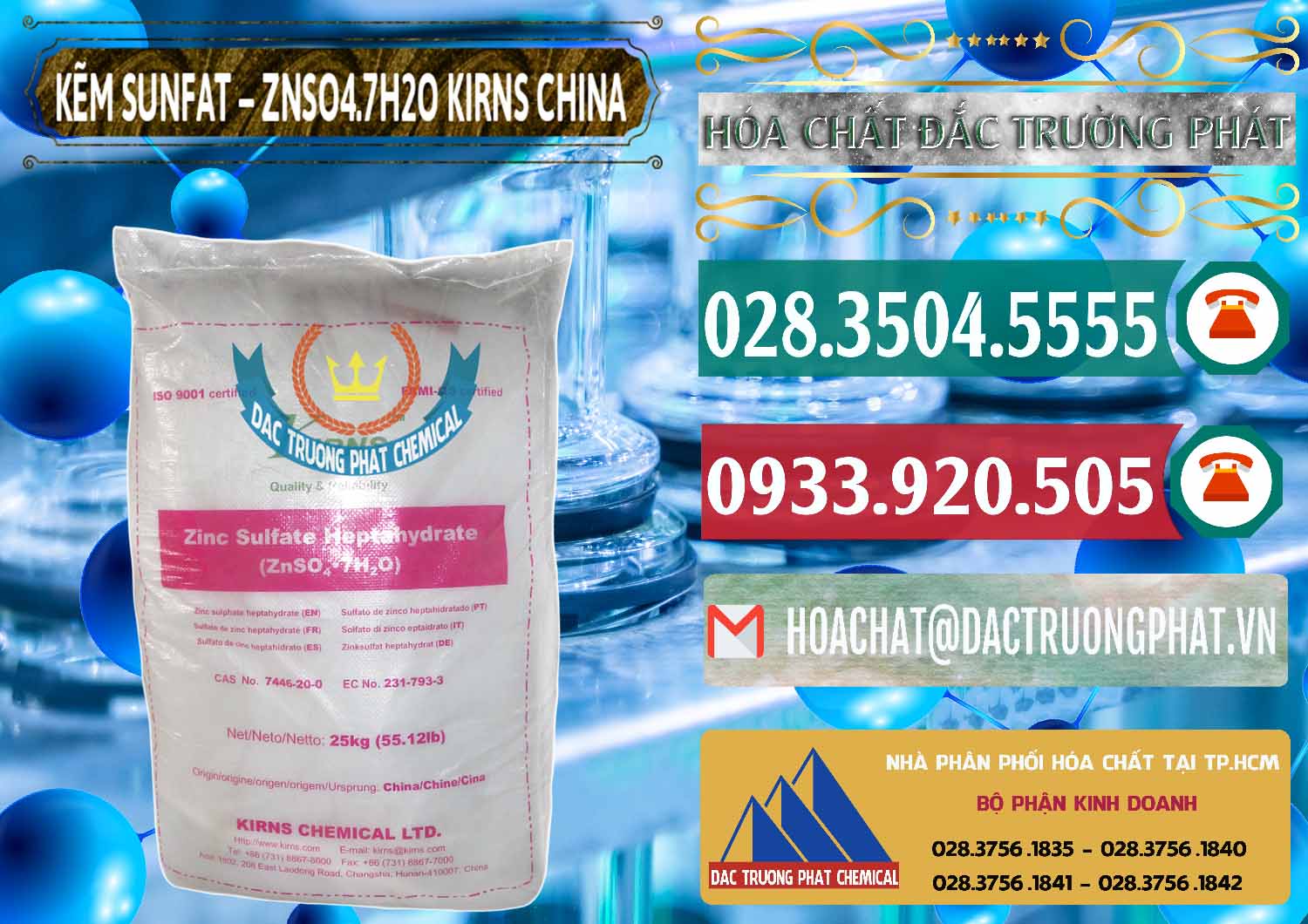 Công ty bán & cung cấp Kẽm Sunfat – ZNSO4.7H2O Kirns Trung Quốc China - 0089 - Chuyên cung cấp ( phân phối ) hóa chất tại TP.HCM - muabanhoachat.vn